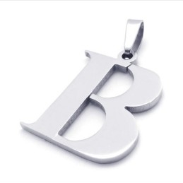 Titanium Letter "B" Pendant