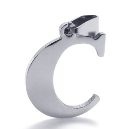 Titanium Letter "C" Pendant