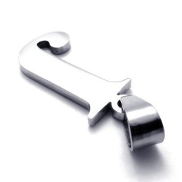 Titanium Pendant For "J" Letter