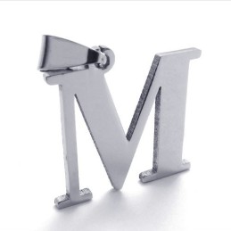 Titanium Pendant For "M" Letter