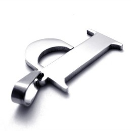Titanium Pendant For Letter "P"