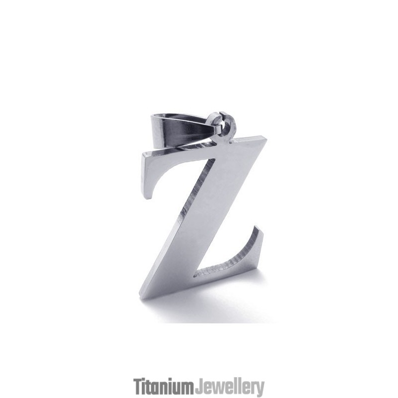 Letter "Z" Titanium Pendant Letter "Z" Titanium Pendant