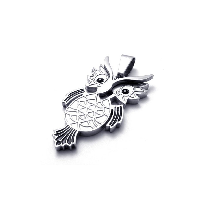 Owl Titanium Pendant Owl Titanium Pendant