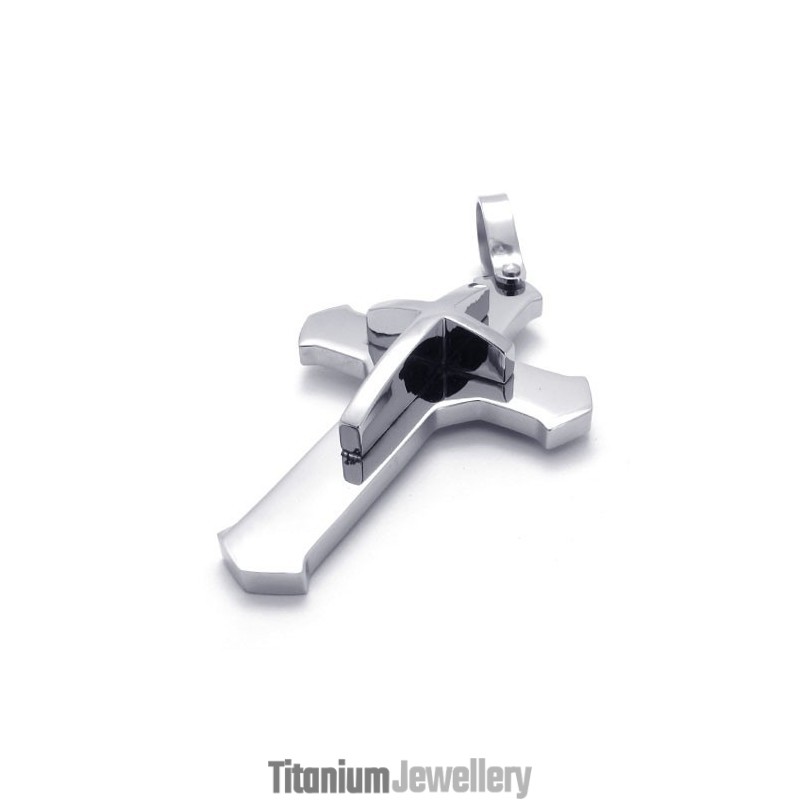 Overlay Titanium Cross Pendant Overlay Titanium Cross Pendant