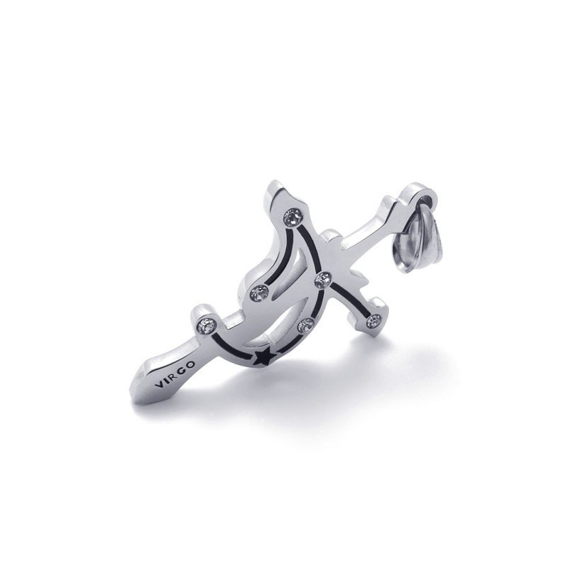 Virgo Titanium Rhinestones Pendant Virgo Titanium Rhinestones Pendant