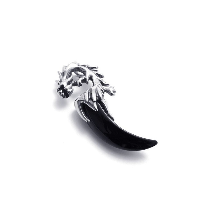 Titanium Black Wolf Tooth Pendant Titanium Black Wolf Tooth Pendant
