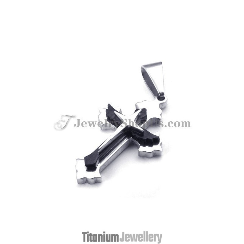 Fashion Black Titanium Cross Pendant For Women Fashion Black Titanium Cross Pendant For Women