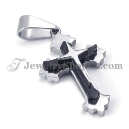 Fashion Black Titanium Cross Pendant For Women