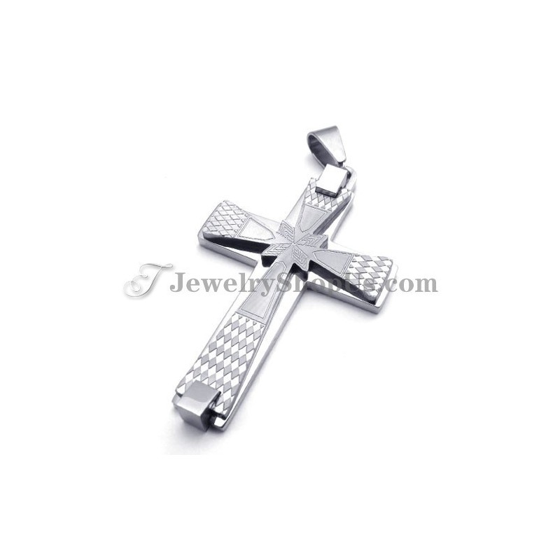 Elegant Titanium Cross Pendant