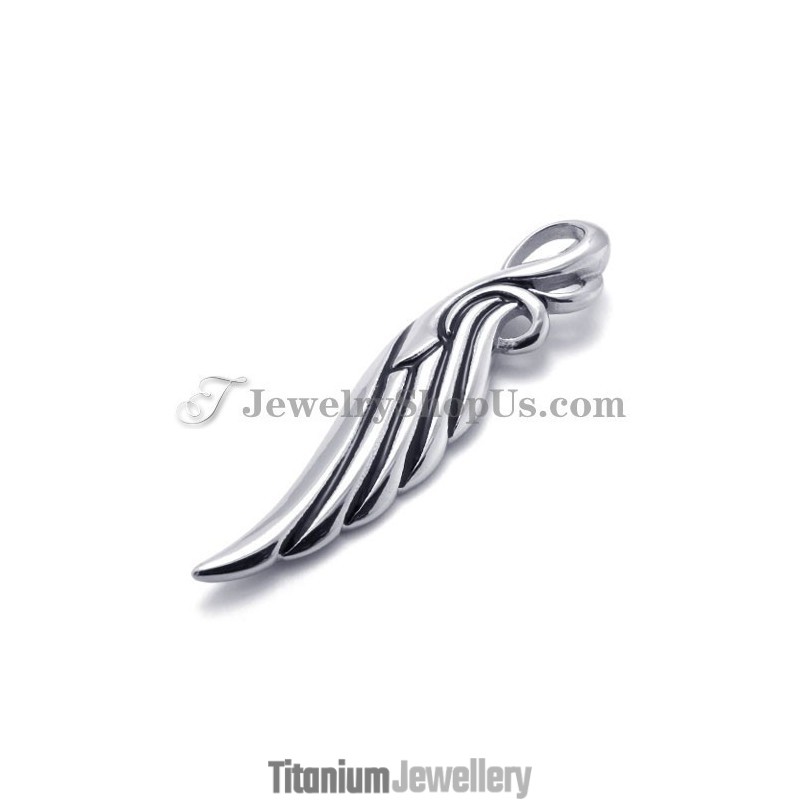 Titanium Wing Shape Titanium Pendant
