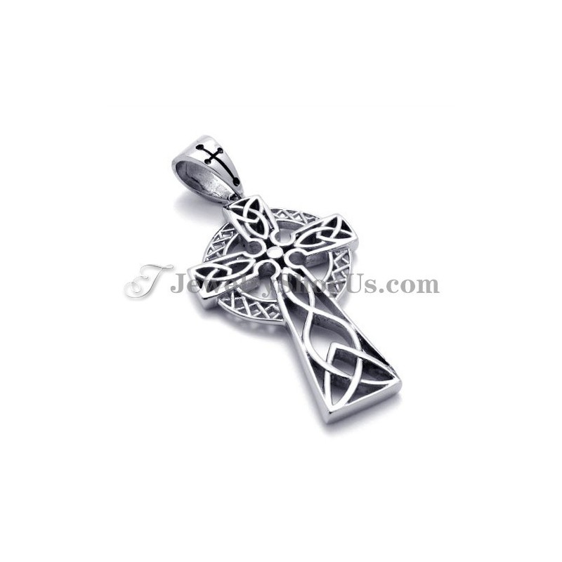 Elegant Titanium Pendant With Brown Zircon
