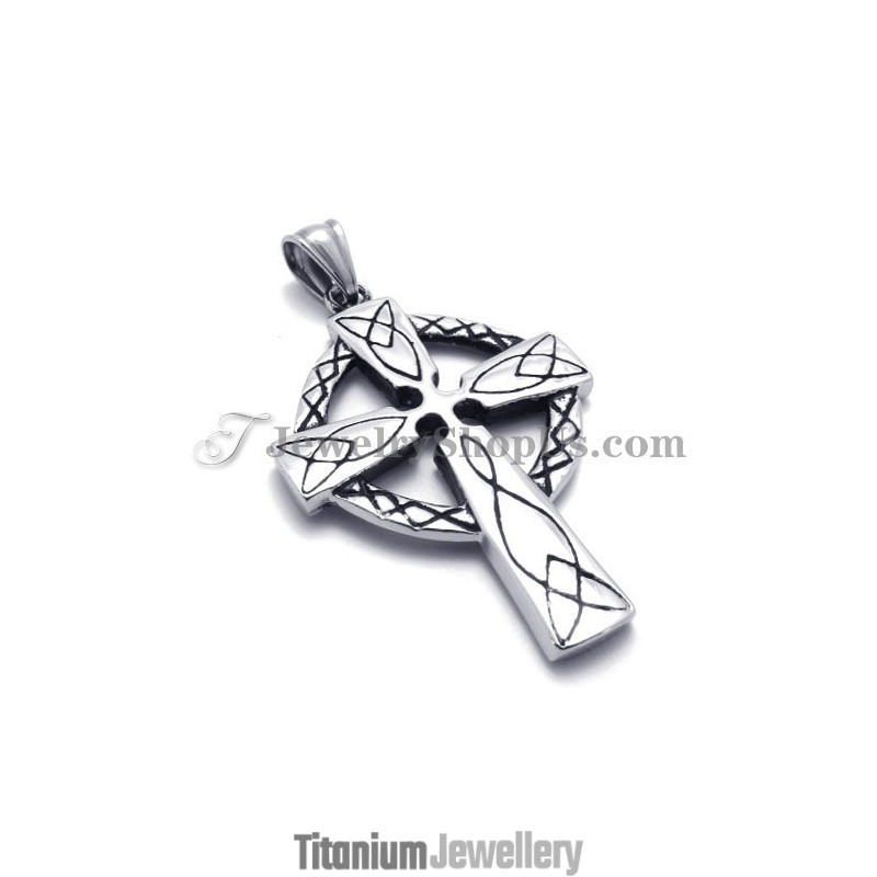 Elegant Titanium Cross Pendant