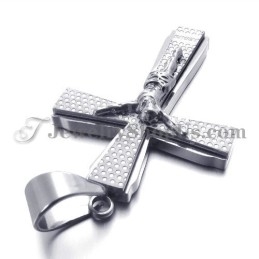 Elegant Titanium Cross Of Jusus Pendant