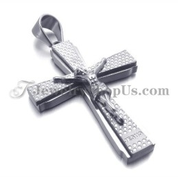 Elegant Titanium Cross Of Jusus Pendant