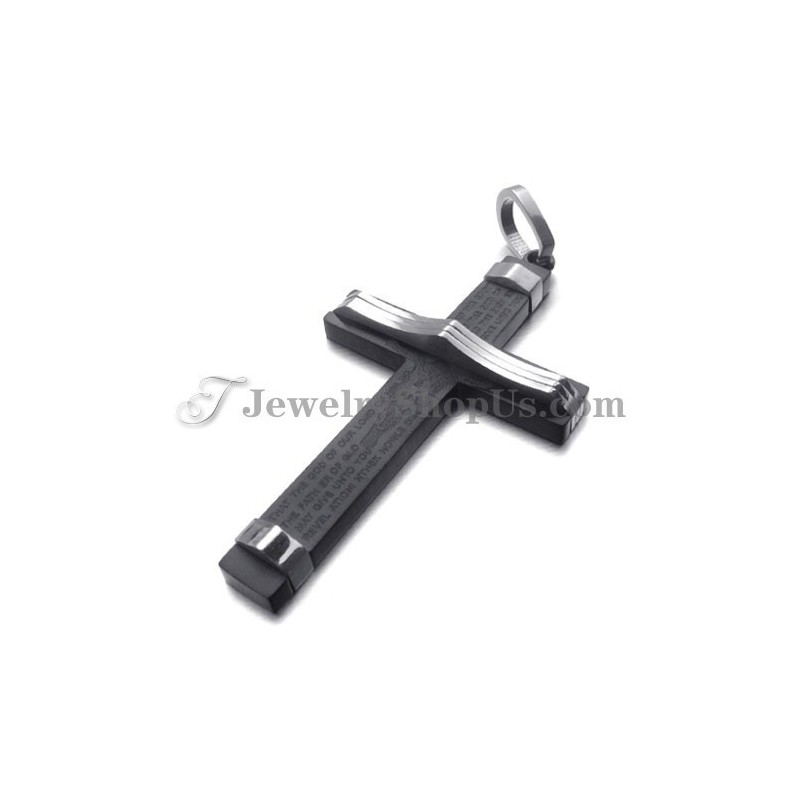 Fashion Titanium Black Cross Pendant Fashion Titanium Black Cross Pendant