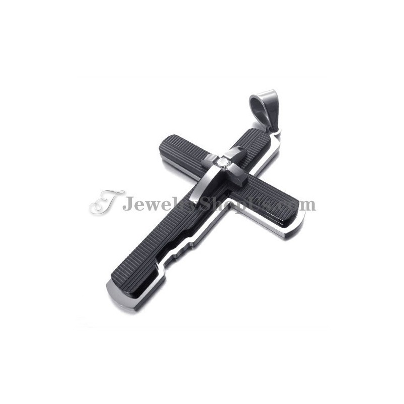 Black Titanium Cross Pendant Black Titanium Cross Pendant