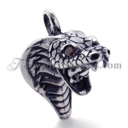 Fashion Cobra Pendant With Zircons