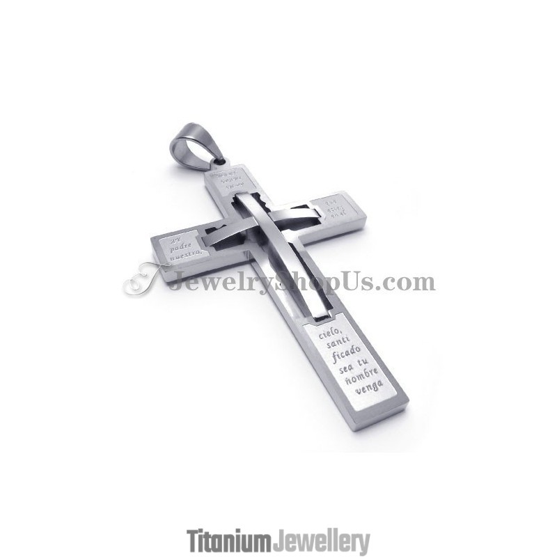 Elegant Cross Titanium Pendant Elegant Cross Titanium Pendant