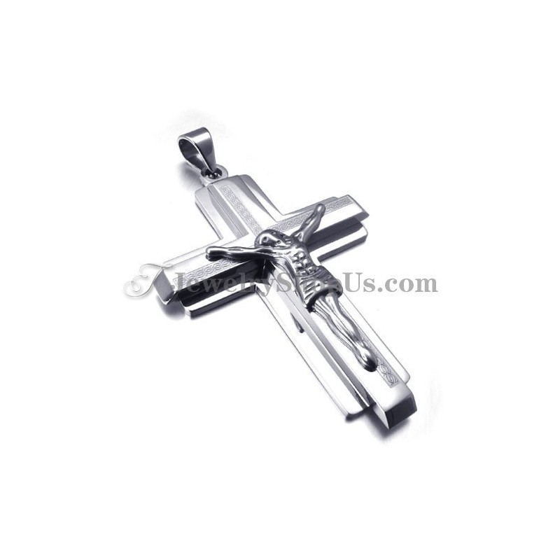 Fashion Titanium Cross Of Jesus Pendant