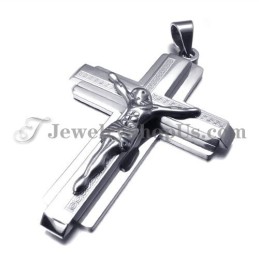 Fashion Titanium Cross Of Jesus Pendant