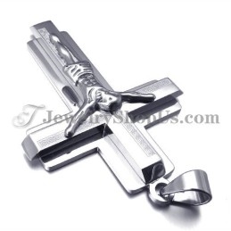 Fashion Titanium Cross Of Jesus Pendant