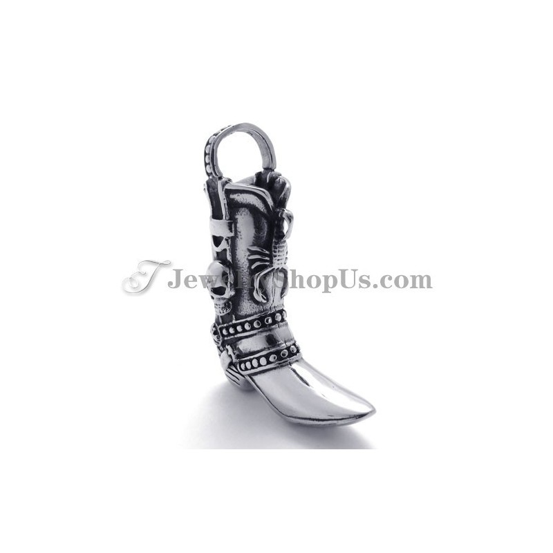 Fashion Boot Shape Titanium Pendant