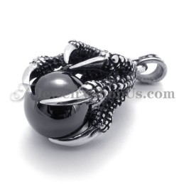 Eagle Claw Titanium Pendant With Zircon