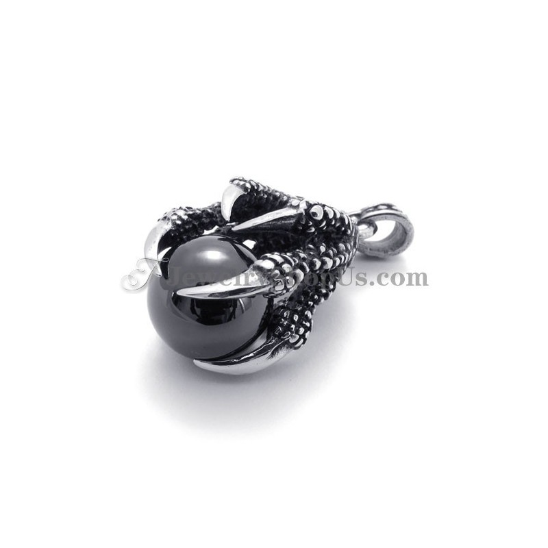Eagle Claw Titanium Pendant With Zircon Eagle Claw Titanium Pendant With Zircon