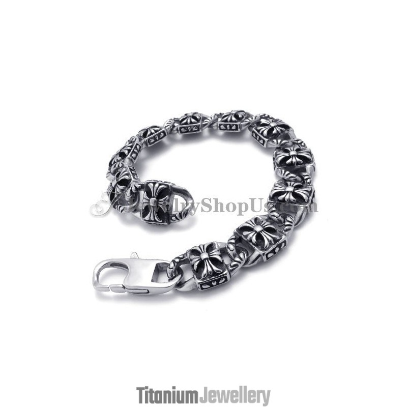 Fashion Cross Titanium Bracelet Fashion Cross Titanium Bracelet