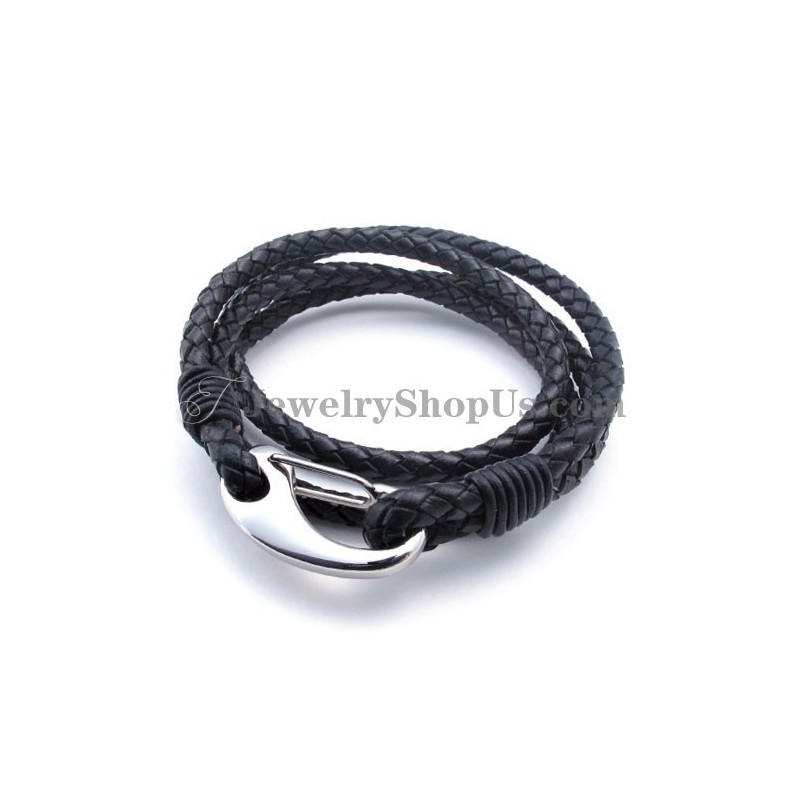 Titanium Leather Bracelet Titanium Leather Bracelet