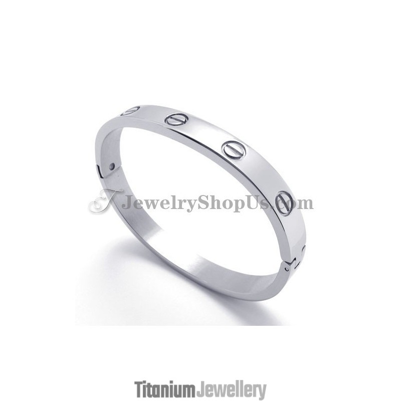 Elegant Silver Titanium Bracelet For Women Elegant Silver Titanium Bracelet For Women