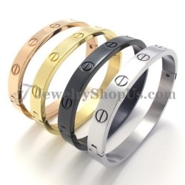 Elegant Gold Titanium Bracelet For Women