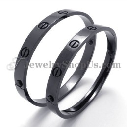 Elegant Black Titanium Bracelet For Women