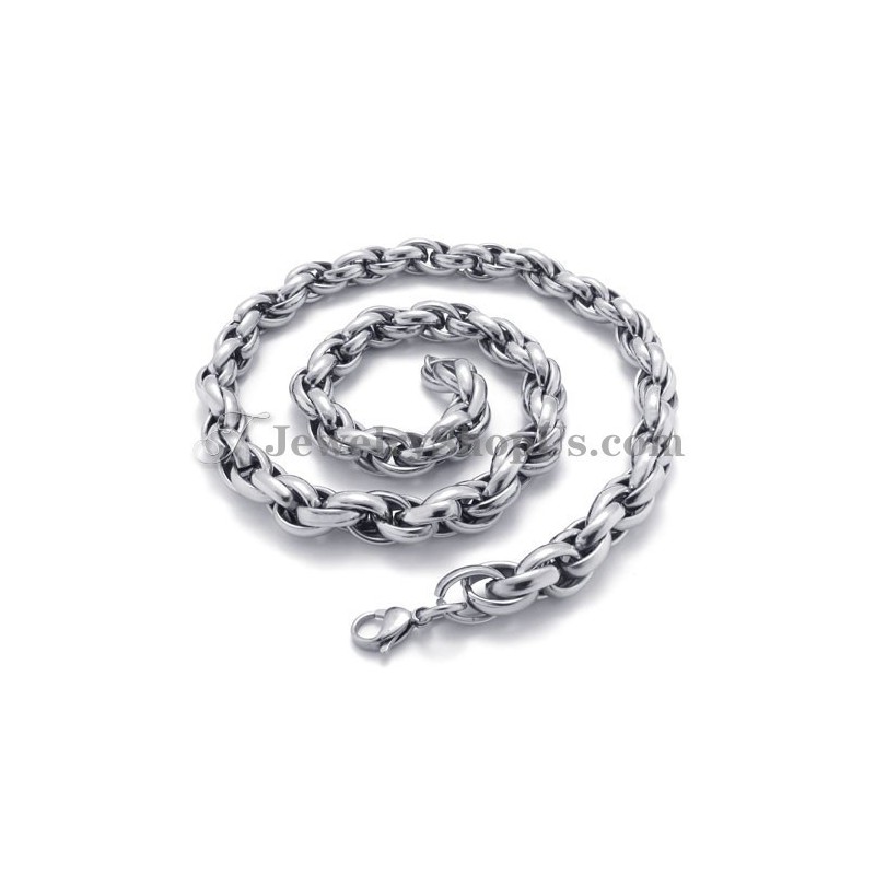 Elegant Silver Titanium Necklace Elegant Silver Titanium Necklace