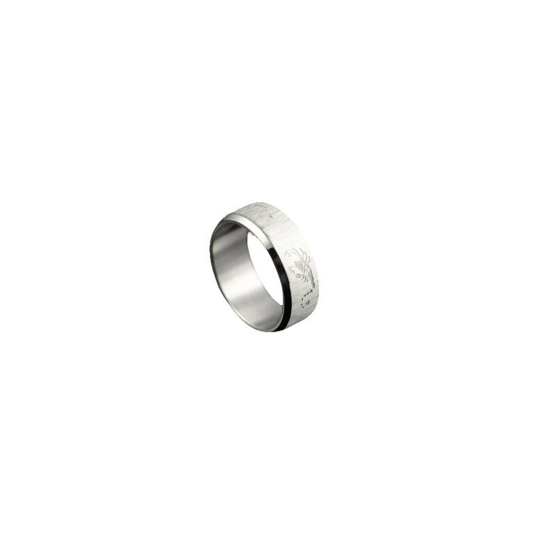Scorpion Men's Titanium Ring