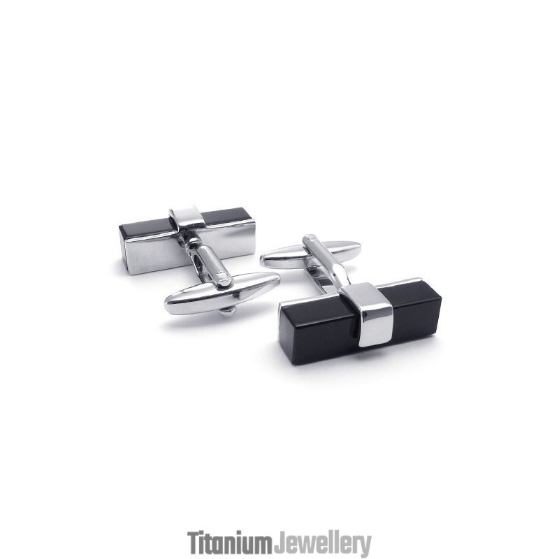 Sophisticated Technology Delicate Colors Durable In Use Titanium Cufflinks
