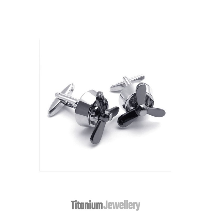 Attractive Design Color Brilliancy Durable In Use Titanium Cufflinks