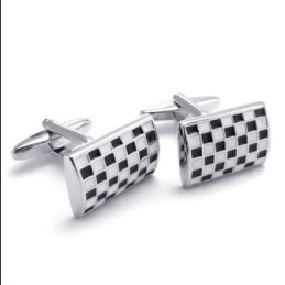 Finely Processed Delicate Colors Superior Quality Titanium Cufflinks