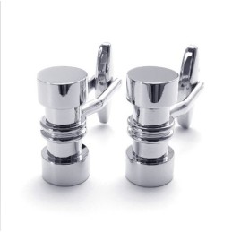 Finely Processed Delicate Colors Superior Quality Titanium Cufflinks