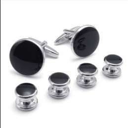 Deft Design Delicate Colors High Quality Titanium Cufflinks And Buttons
