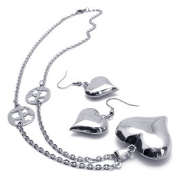 Beautiful Design Color Brilliancy Reliable Quality Titanium Jewelry Set Including Necklace, Pendant, Earring