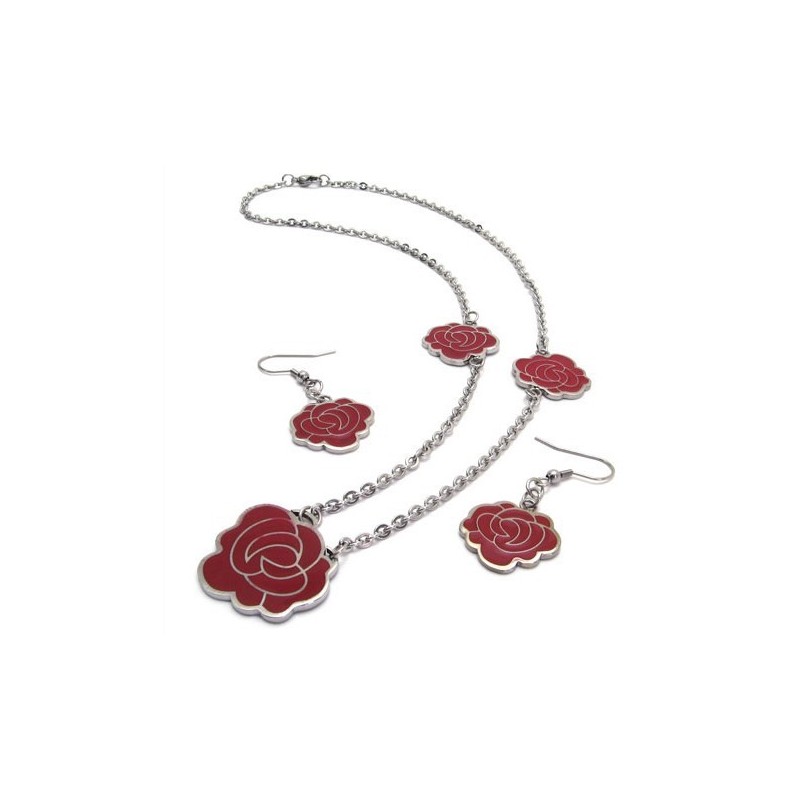 Attractive Design Pretty And Colorful High Quality Titanium Jewelry Set Including Necklace, Pendant, Earring Attractive Design Pretty And Colorful High Quality Titanium Jewelry Set Including Necklace, Pendant, Earring