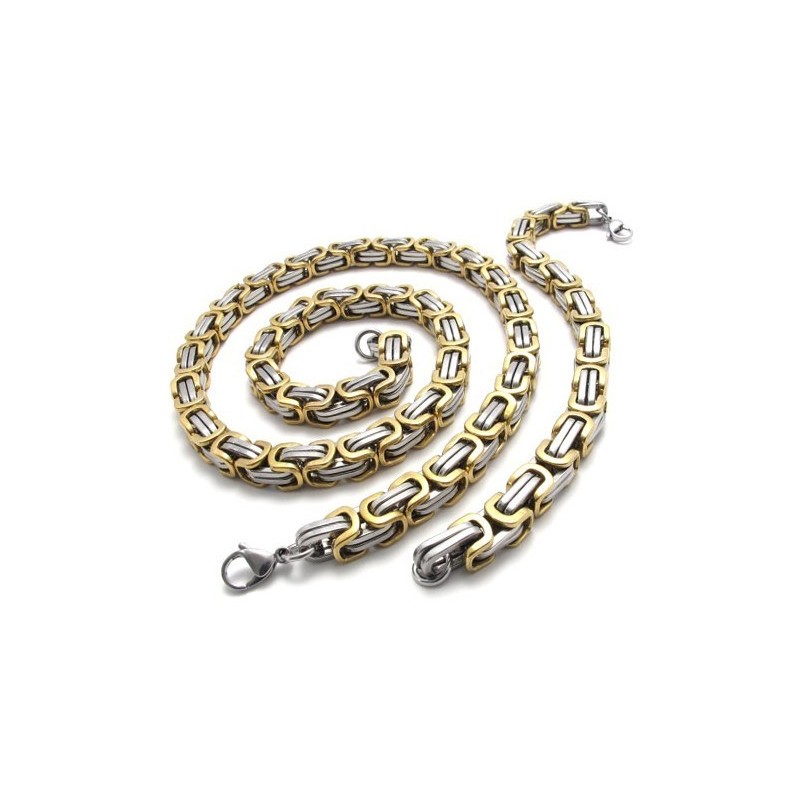 Finely Processed Color Brilliancy Stable Quality Titanium Jewelry Set Including Necklace, Bracelet Finely Processed Color Brilliancy Stable Quality Titanium Jewelry Set Including Necklace, Bracelet