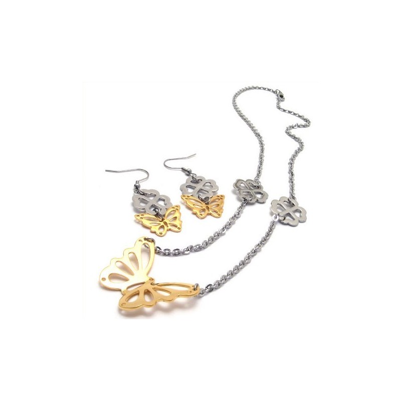Finely Processed Color Brilliancy High Quality Titanium Jewelry Set Including Necklace, Pendant, Earring
