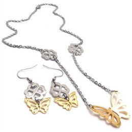 Finely Processed Color Brilliancy High Quality Titanium Jewelry Set Including Necklace, Pendant, Earring