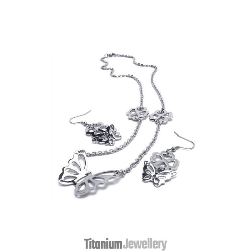 Attractive Design Color Brilliancy Stable Quality Titanium Jewelry Set Including Necklace, Pendant, Earring Attractive Design Color Brilliancy Stable Quality Titanium Jewelry Set Including Necklace, Pendant, Earring