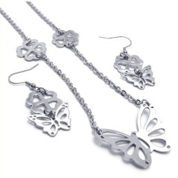Attractive Design Color Brilliancy Stable Quality Titanium Jewelry Set Including Necklace, Pendant, Earring