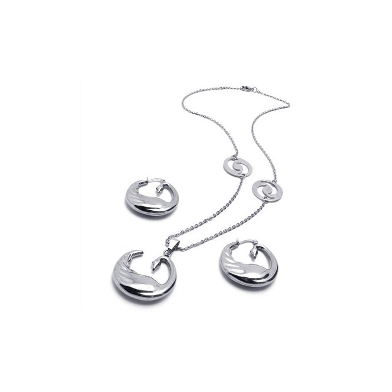Elegant Shape Color Brilliancy Excellent Quality Titanium Jewelry Set Including Necklace, Pendant, Earring Elegant Shape Color Brilliancy Excellent Quality Titanium Jewelry Set Including Necklace, Pendant, Earring