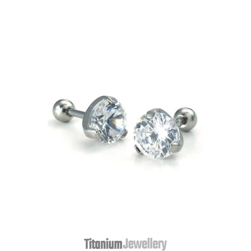 Attractive Design Color Brilliancy Excellent Quality Titanium Earrings