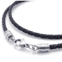 Deft Design Delicate Colors High Quality Titanium Leather Necklace